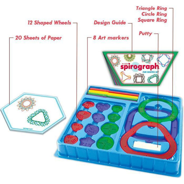 Festby for Spirograph Fun Shapes | børne tegning | børns skabelse | tegnesæt til børn |