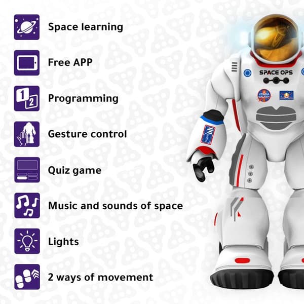 Robot programmerbar - Xtrem Bots - Charlie - Fjärrstyrd - Interaktiv - Gesterkommando
