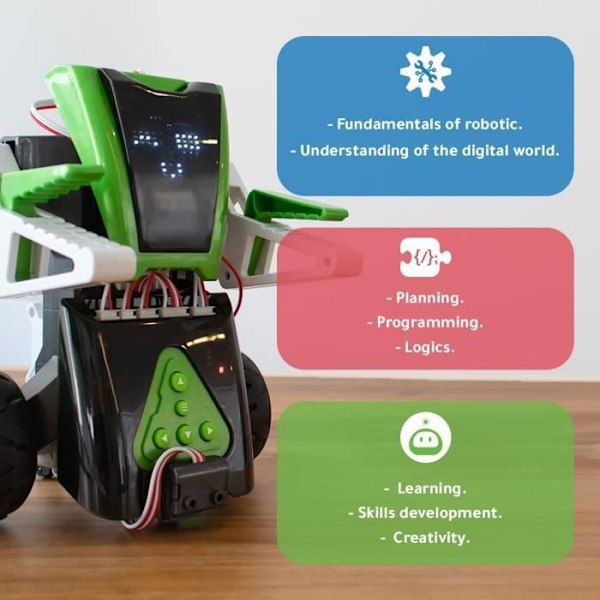 Programmerbar robot til børn - XTREM BOTS - Mazzy - Bluetooth - Labyrinter - Computerkodning