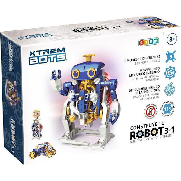 Xtrem Bots - 3 i 1 DIY Robot |