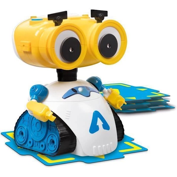 Xtrem Bots - programmerbar robot Andy, interaktiv pedagogisk leksak, intelligenta pedagogiska spel för barn, leksaker för pojkar och flickor 4 år gam