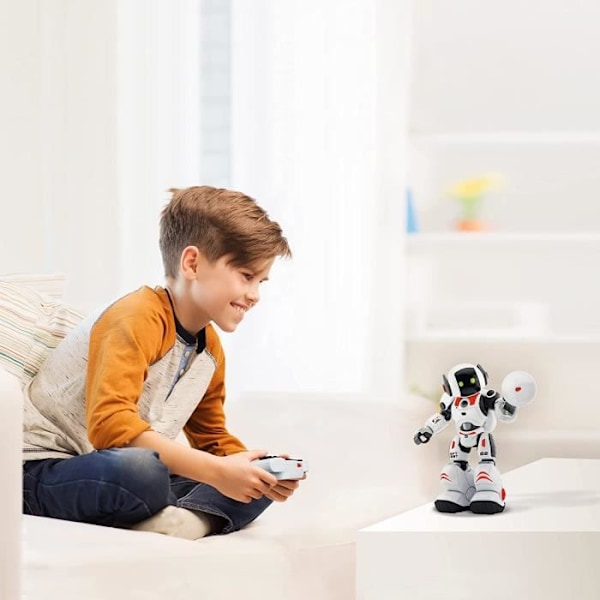 Xtrem Bots - James, programmerbar legetøjsrobot, fjernbetjeningsrobot, programmerbar robot, børnerobot 5 år gammel, børns fjernbetjeningsrobot