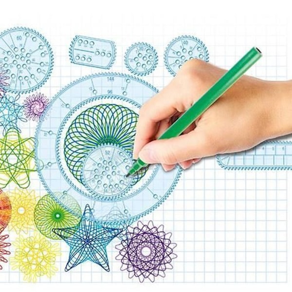 Spirograph Design ritsats - WORLDBRANDS - 30 delar - 19,5 x 5 x 12,5 cm