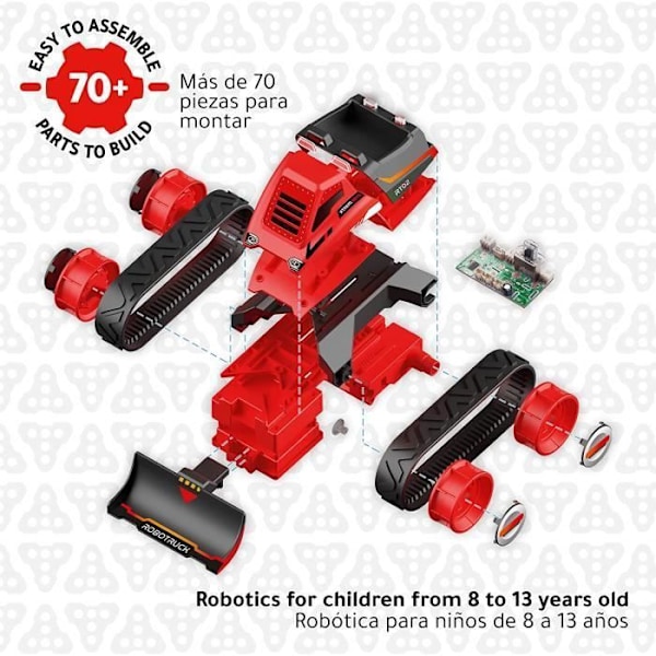 Fjärrstyrd programmerbar leksaksrobot - XTREM BOTS - Robotruck - 70 delar - STEM