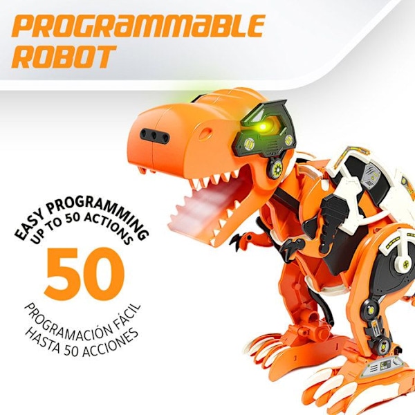 Xtrem Bots - T Rex Dinobot, Dinosaur Robot Toy, Programmerbar Dinosaur Robot, Children's Robot, Tyrannosaurus og Giant Robot