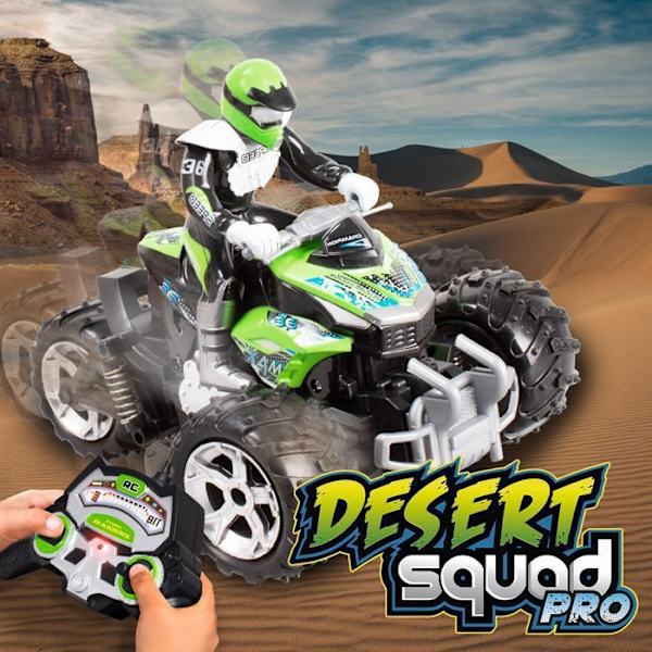 Desert Squad Pro, fjärrkontrollbil för flickor +6 år, 4x4 fjärrkontroll all terräng, utomhus och inomhus