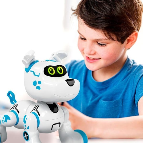 Xtrem Bots - Bobby Robot Dog | Robothundebarn | Interaktiv hund til børn | Legetøjsrobot fra 5 år og opefter | Elektroniske robotter