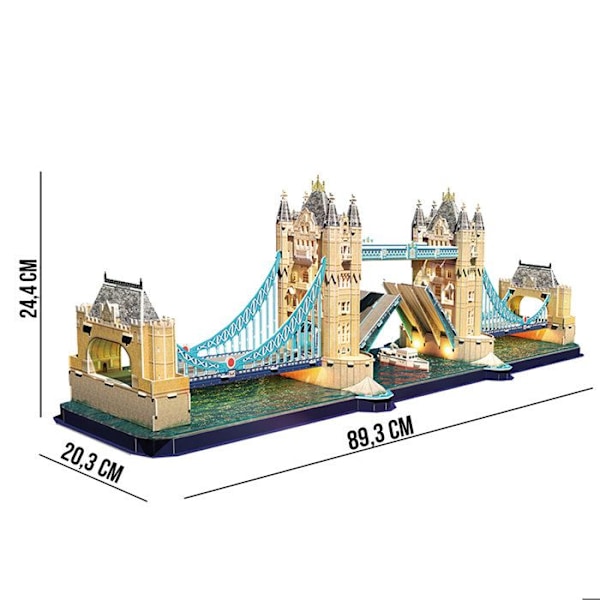 3d-pussel - Tower Of London Bridge | Vuxenkonstruktion | Modell att bygga |