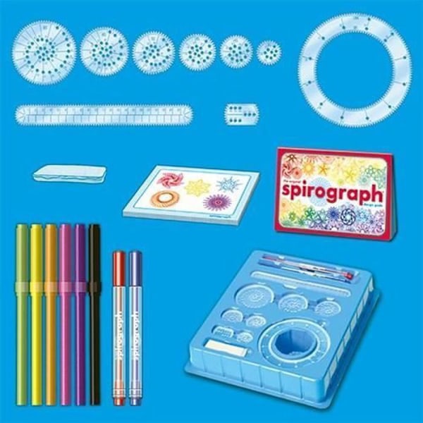 Spirograph Design ritsats - WORLDBRANDS - 30 delar - 19,5 x 5 x 12,5 cm