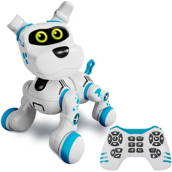Xtrem Bots - Bobby Robot Dog | Robothundebarn | Interaktiv hund til børn | Legetøjsrobot fra 5 år og opefter | Elektroniske robotter
