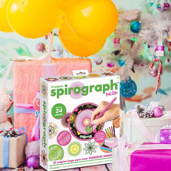 Festby Spirograph Neon Spirograph Child 8 Years Mandala Designer Kit Mandala Child Børnetegnesæt Creative Game Girl 8 år
