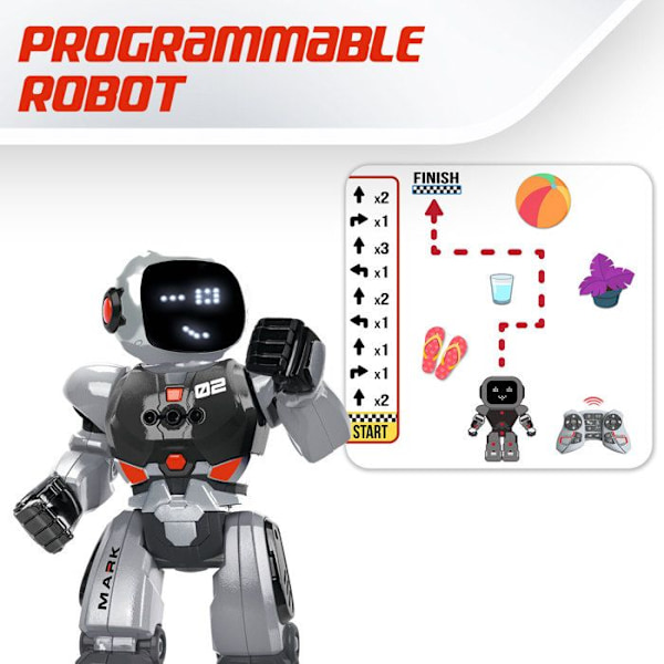 Xtrem Bots - Mark | Robotbarn 5 år | Robotleksak | Fjärrkontrollrobot | Elektroniska robotar