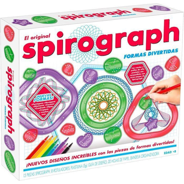 Feststad för Spirograph Fun Shapes | barnteckning | barn skapande | ritsats för barn |