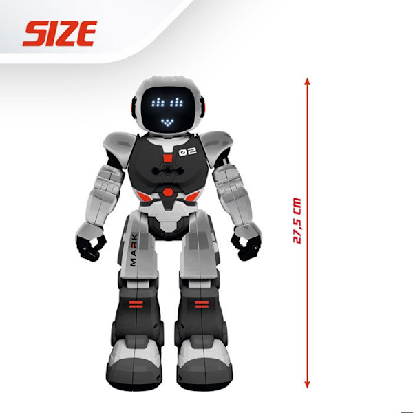 Xtrem Bots - Mark | Robotbarn 5 år | Robotleksak | Fjärrkontrollrobot | Elektroniska robotar