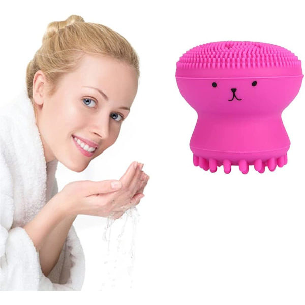 Silikonborste för ansiktsrengöring, söt och mjuk bläckfisk exfoliering