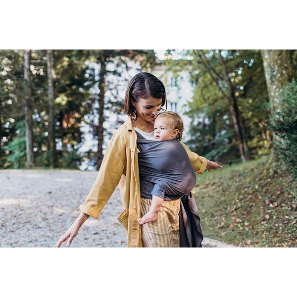 Babybärare, grå - Original Stretchy Infant Sling, perfekt för