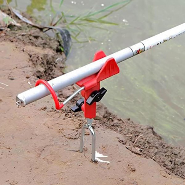 2 stk. fiskestangstativ, rustfritt stål