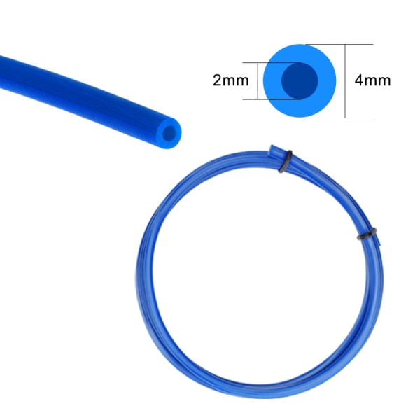 1 stk PTFE Teflon-rør (1 meter) 2 stk rette PC4-M6 hurtigkoblinger