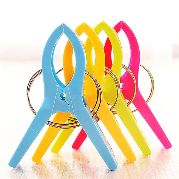 8pcs Large Plastic Clothes Quilt Bed Sheet Clips Beach Towel Pegs