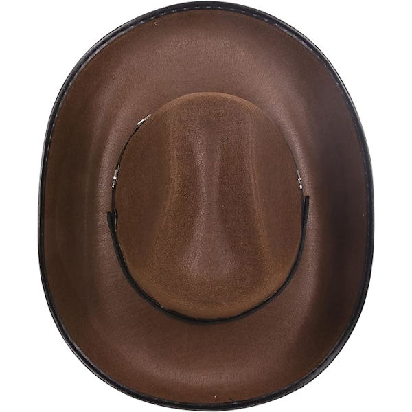 Cowboyhatt med påtrekkbar lukking, cowboyhatt for menn og kvinner, Fe