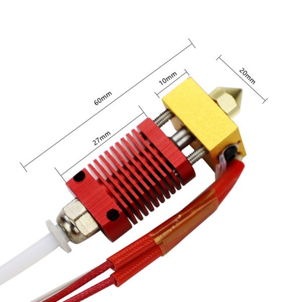 Alkuperäinen Creality 3D tulostinekstruuderi MK8 hotend All Metal Hot fi