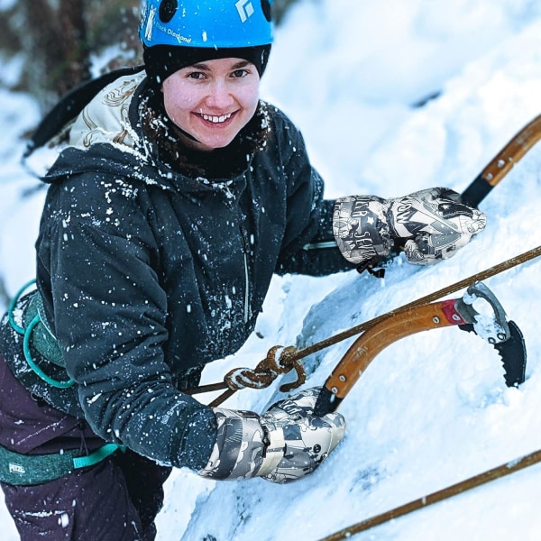 1 par hvide, sorte vinterhandsker, sports inderhandsker, touch scre
