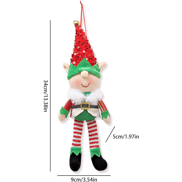 Set of 2 Christmas Elves, Mini Christmas Elves, Grinch Child Plus