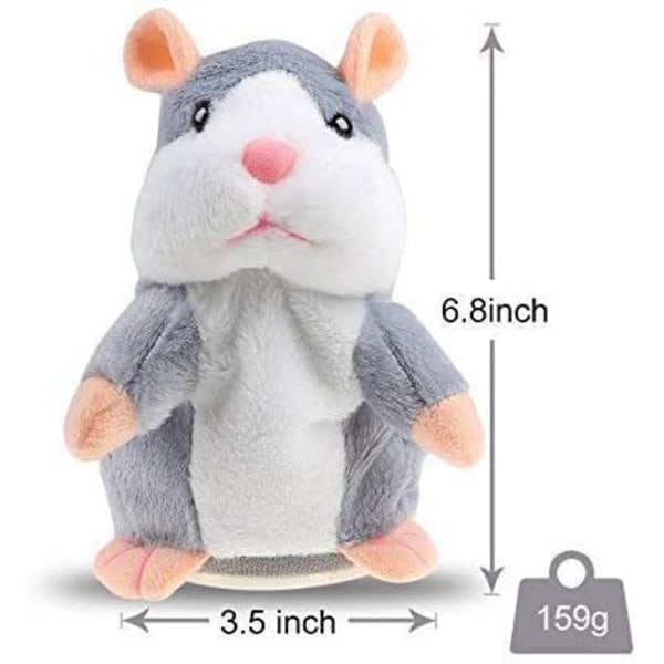 Pratande Hamster Plyschleksak, Upprepa Vad Du Säger Roliga Barn Stoppade