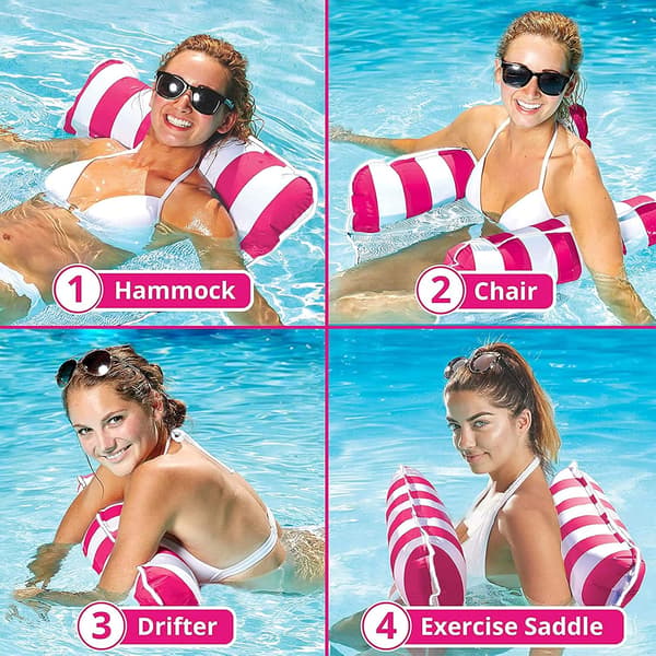 Net Pool Madrass, 4-i-1 Pool Flydende Hængekøje Foldbar Multi Pu