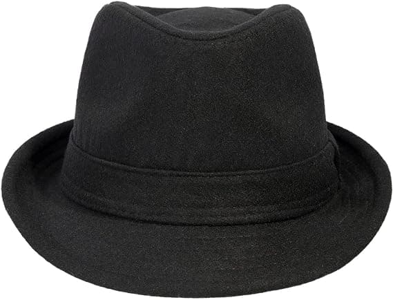 Unisex tidløs klassisk Manhattan Fedora-hatt