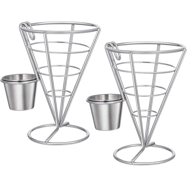2 st franska pommes frites stativ korg pommes frites chips kott metall wir