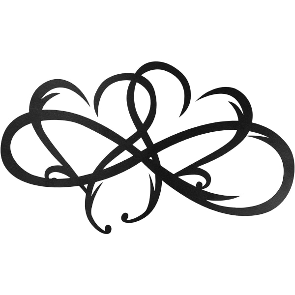 Infinity Heart Stål Väggdekor, Infinity Heart Stål Väggdekor,
