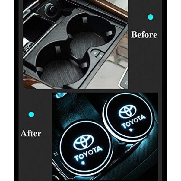 2-pakkaus LED-auton puskuritangot 7 väriä vaihtava USB-lataus Roller C
