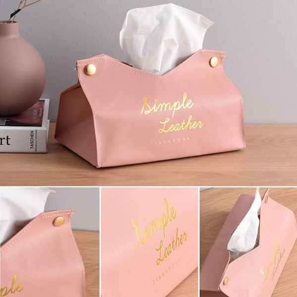 2 stk. Tissue Holder, Tissue Box, Læder Tissue Box, V Port De