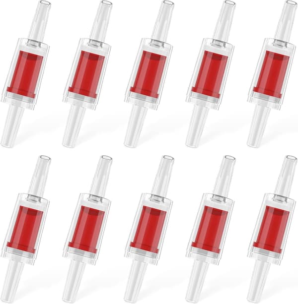 10 st Aquarium Check Valves för Luftpump Envägs Check Valves Pum