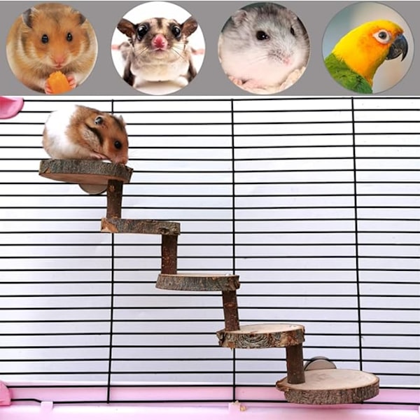 Hamster Tuggleksaker Träleksak, Hamster Stege, Hamster Klättring Till