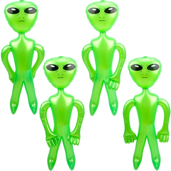 4 Pack Jumbo Oppustelig Alien 35 Inch Alien Inflate Toy Oppustelig