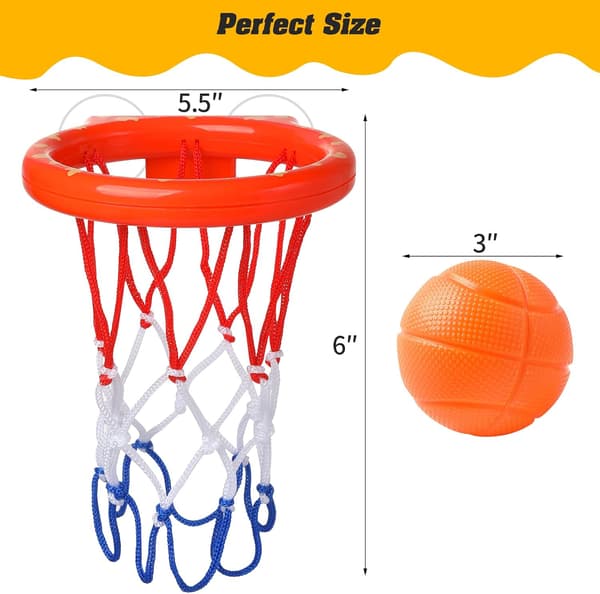 Badleksaker för 3-8 år, barn basketkorg badleksaker för 3