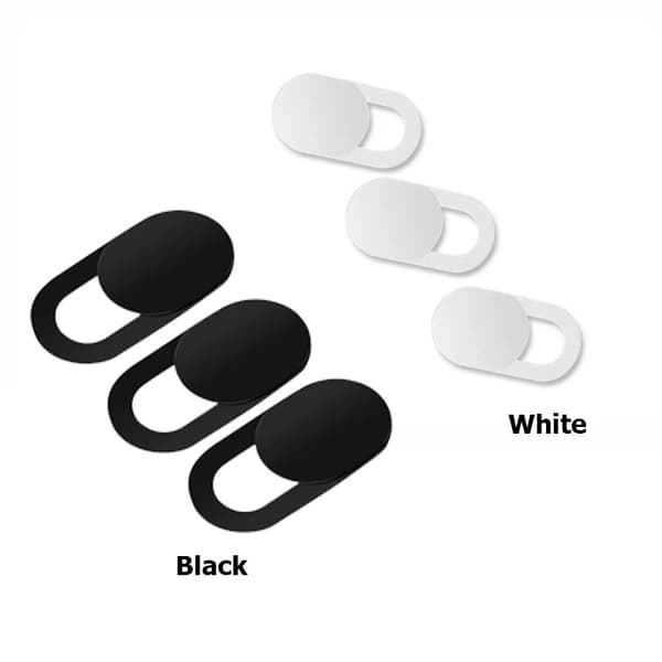 Bærbar størrelse, webcam cover shutter magnet slider (sort)