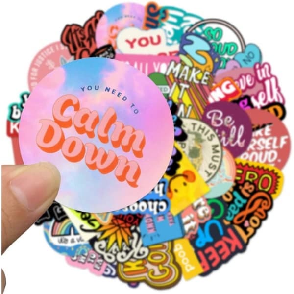 Inspiroidut tarrat 50 arkin vinyyli tarra Merchandise Lapto