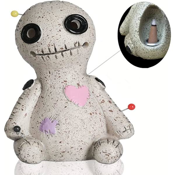 Voodoo-nukke suitsukkeenpoltin, Voodoo-nukke kartio suitsukkeenpidike, Resi