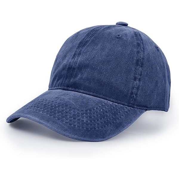 Baseball Cap, Vasket Bomuld Sport Justerbar Udendørs Peaked Cap，N
