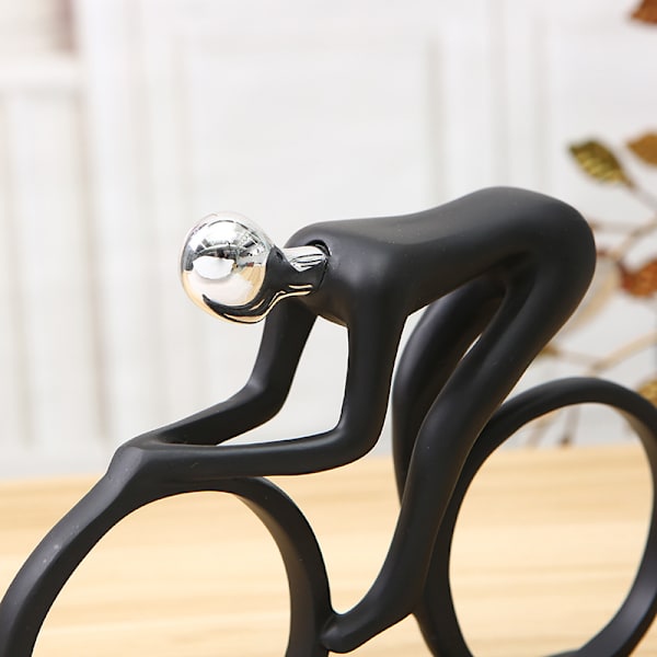 Cykelskulptur i harts - cyklistskulptur - cyklistskulptur - heminredning - för vardagsrum, sovrum, kontor