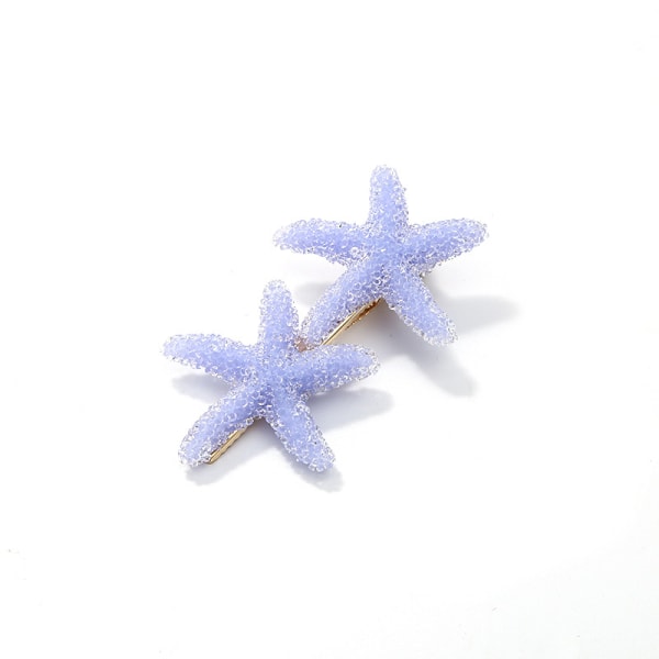 2-pack med Starfish Hair Clips Resin Beach Starfish Hair Clips Mer