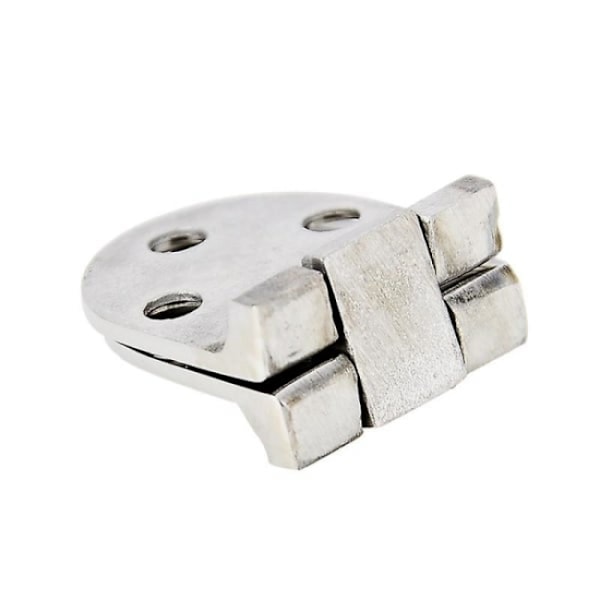 4 stycken zink gångjärn kraftig fällbord, silver (3,1x1,2 tum)