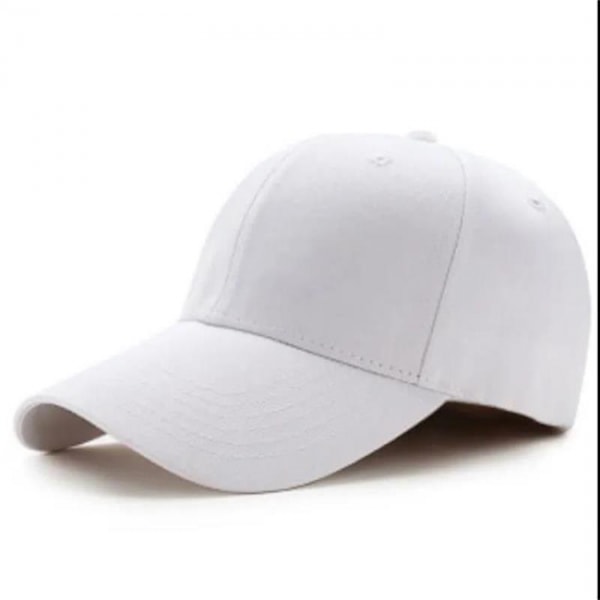 Vit keps sport strapback kardborre vit one size
