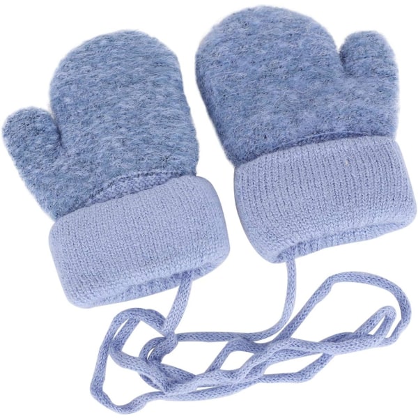 0-3 år baby termiske hansker vinter høst tykke votter strikket