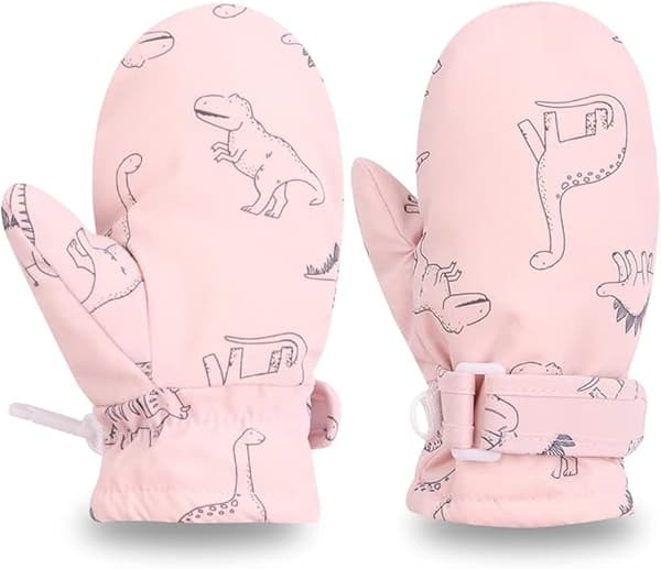Størrelse L (4-8 år) Vinterhandsker til baby drenge og piger