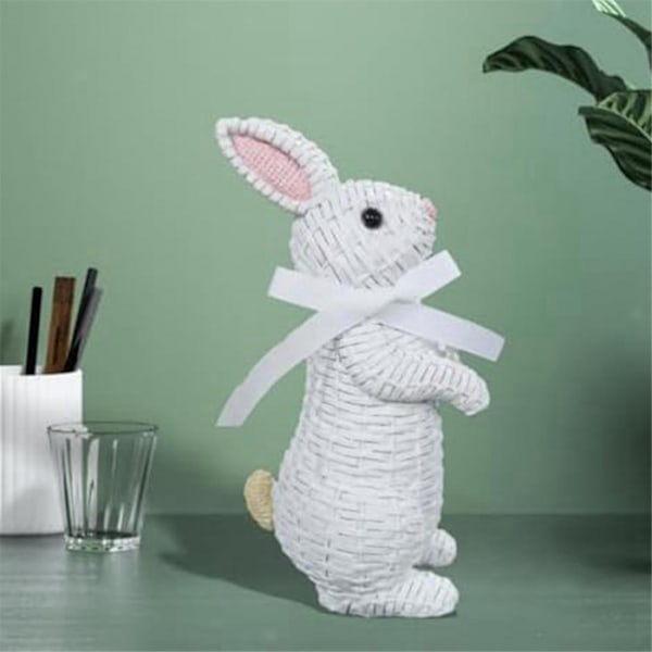 Simulerad kaninfigur, påskbordsdekoration, festivalkonst