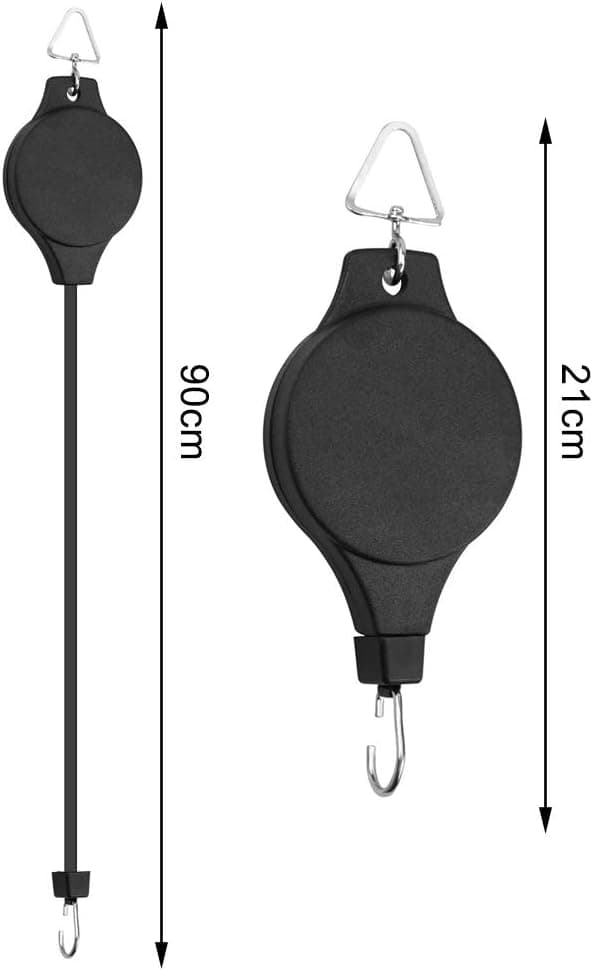2-pack växttrissor, hängande korg hissbar växt Ha